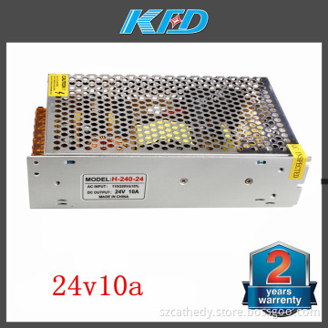 12-24V Power Supply Waterproof 24V 10A LED Charger